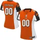 Team Color Customized Game #00 NFL Cincinnati Bengals Women Jersey