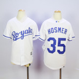 MLB Kansas City Royals #35 Hosmer White Youth Jersey