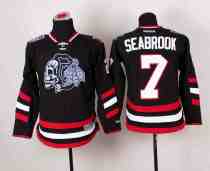 NHL Chicago Blackhawks #7 Seabrook Black Color Youth Jersey