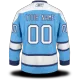 #00 Your Name Third EDGE Custom NHL Light Blue Pittsburgh Penguins Jersey