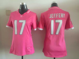 Womens NFL Chicago Bears #17 Jeffery Pink Bubble Gum Jersey