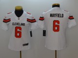 Womens NFL Cleveland browns #6 Mayfield White Jersey