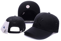 MLB New York Yankees All Black Snapback Hats--TY