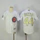 Kids Majestic Chicago Cubs #44 Rizzo Gold Program White Jersey