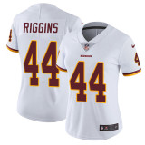 Womens Washington Redskins #44 Riggins White Jersey