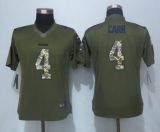 Womens NFL Oakland Raiders Salute for Service Green Jersey