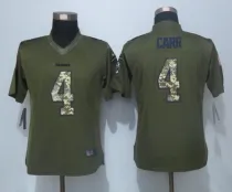 Womens NFL Oakland Raiders Salute for Service Green Jersey