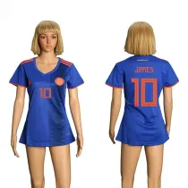 2018 Soccer Columbia #10 James Womens Away Jersey