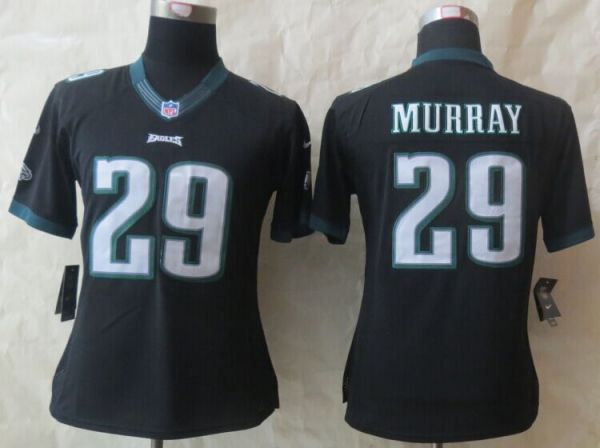 Women New Nike Philadelphia Eagles 29 Murray Black Limited Jerseys