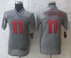 Youth 2013 NEW Nike Arizona Cardicals 11 Fitzgerald Grey Vapor Elite Jerseys