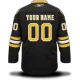 Reebok EDGE Boston Bruins #00 Your Name Black Custom Authentic Third Jersey