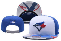 MLB Toronto Blue Jays White Blue Snapback Hats--YD