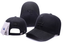 MLB Los Angeles Dodgers Black  Snapback Hats--TY