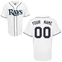 White Tampa Bay Rays Personalized Home MLB Jersey
