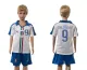 2016 Soccer Italy #9 Balotelli Away Kids Jersey