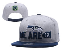 NFL Seattle Seahawks Grey Snapback Hats--YD
