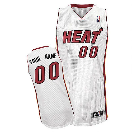 Custom Miami Heats Jersey in White
