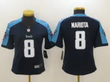 Womens Tennessee Titans #8 Mariota D.Blue Vapor Limited Jersey
