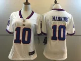 NFL New York Giants #10 Manning White Color Rush Women Jersey