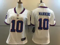 NFL New York Giants #10 Manning White Color Rush Women Jersey