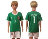 2016 Soccer Mexico #1 Campos Home Kids Jersey