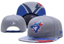 MLB Toronto Blue Jays Grey Snapback Hats--YD