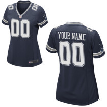 Customized Team Color Women Game Nike Dallas Cowboys Jersey