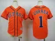 Kids Houston Astros #1 Correa Orange New Jersey