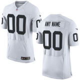 Mens Oakland Raiders Nike White Elite Custom Jersey