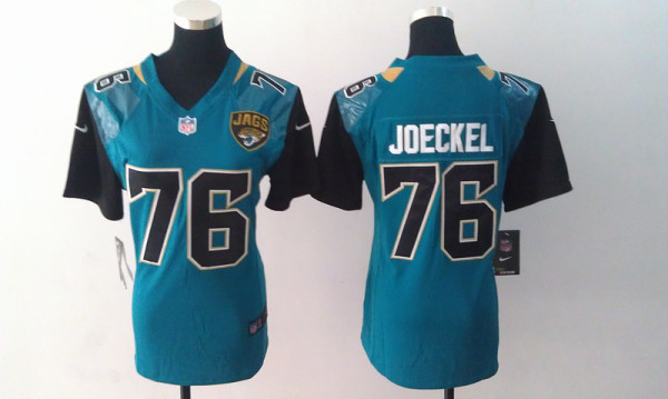 Women 2014 NEW Nike Jacksonville Jaguars 76 Joeckel Green Jerseys