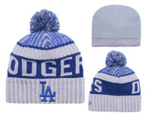 MLB Los Angeles Dodgers Blue Beanie--YD