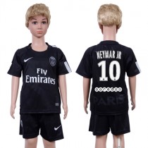Kids 2017 Soccer Paris #10 Neymar JR Away Jersey