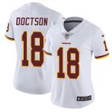 Womens Washington Redskins #18 Doctson White Jersey