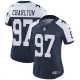 Womens Dallas Cowboys #97 Charlton White Thanksgiving Jersey