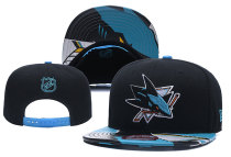 NHL San Jose Sharks Snapback Black Hats---YD