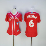 MLB Toronto Blue Jays #6 Stroman Red Women Jersey