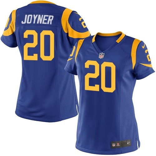 Women Los Angeles Rams #20 Lamarcus Joyner Royal Blue Jersey