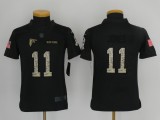 NFL Atlanta Falcons #11 Jones Salute to Service Black Kids Jersey