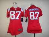 Rob Gronkowski #87 Jersey Nike NFL New England Patriots Women Jersey