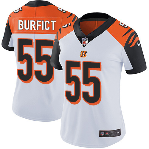 Womens NFL Cincinnati Bengals #55 Burfict White Vapor Limited Jersey