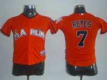 Florida Marlins 7# REYES Red Youth Jersey