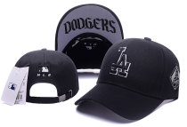 MLB Los Angeles Dodgers Snapback Black Hats--TY