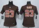 Women New Nike Cleveland Browns 23 Haden Brown Strobe Elite Jersey