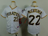 MLB Pittsburgh pirates #22 McCutchen White Youth Jersey