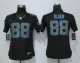 Women New Nike Carolina Panthers 88 Olsen Impact Limited Black Jersey