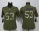Women Nike San Francisco 49ers 53 Bowman Green Salute To Service Limited Jersey