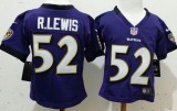 NFL Baltimore Ravens #52 R.Lewis Purple Youth Jersey 2-5Y