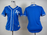 Women Kansas City Royals Blank Blue 2015 MLB Jersey