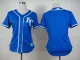 Women Kansas City Royals Blank Blue 2015 MLB Jersey