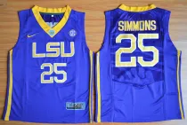 Youth LSU Tigers Ben Simmons 25 NCAA Basketball Elite Jersey - Purple